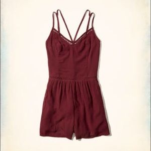 NWT Hollister Strapy Woven Romper